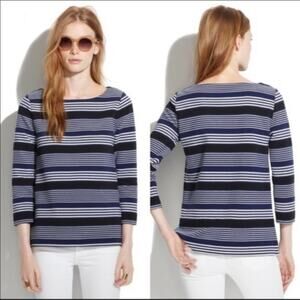 Madewell Gallerist Pontello Top Blue Black White M